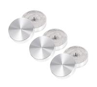 DIYEAH 6 Tapas De Disco De Aluminio Anodizado para Tartas Montaje De Disco Círculo Redondo Grueso De Aleación De Aluminio