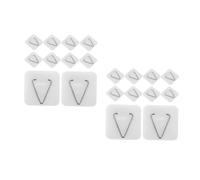 DIYEAH 60 Piezas Soportes Adhesivos Cuadrados para Colgar Platos Ganchos de Pared Fuertes y Duraderos para Exhibir Cuadros Fotos y Objetos Decorativos sin Dañar Paredes Cocinas y Baños