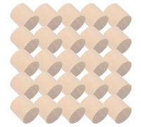 DIYEAH 60 Unidades Bloques de Cilindros de Madera sin Terminar para Manualidades, Durabilidad Prolongada, Material de Madera Natural para Estudios y Decoración del Hogar