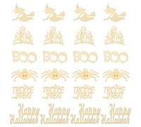 DIYEAH 600 Unidades Piezas de Madera para Manualidades DIY de Halloween, Adornos Fáciles de Decorar y Pintar, por Paquete para Fiesta Temática y Ambientación Festiva