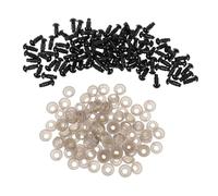 DIYEAH 600piezas Ojos De Seguridad con Arandelas para Muñecas De Peluche Ojos De Plástico para Juguetes De Ganchillo Kit De Accesorios para Manualidades