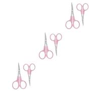 DIYEAH 6piezas Tijeras De Curvadas Para y Manualidades y Inoxidable Color Rosa Para Cortar Hilo y Tejer