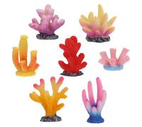 DIYEAH 7 Piezas de Coral para Acuario: decoración de pecera, Mini decoración de Arrecife de Coral, Planta Marina Artificial para peceras Betta, Accesorios para acuarios, náutica Playera para el