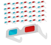 DIYEAH 70 Gafas 3D De Cartón para Cine De Papel para TV Color Rojo Y Azul