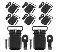 DIYEAH 8 Abrazaderas de Hierro para Colgar Alfombras Pared Clips Antideslizantes para Mantas y Textiles Soporte Resistente para Decoración y Organización del Hogar Pack de 8 Unidades