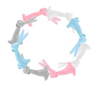 DIYEAH 8 Bolígrafos De Conejo Divertidos Novedosos Para Negros Multicolores Divertidos Bonitos De Plástico Con Dibujos Animados Color Aleatorio