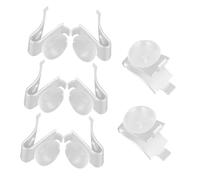 DIYEAH 8 Piezas Clips de Soporte para Estantes de Accesorios de Aluminio para Gabinete Fijaciones para Estantes Soporte Resistente para Muebles Compatible con Librerías y Archiveros
