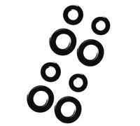DIYEAH 8 Piezas de Cuerda para Chaise Longue de Látex Negro, Accesorios Elásticos Resistentes y Cómodos para Sillas Tumbona de Jardín
