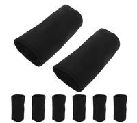 DIYEAH 8 Piezas Funda Opaca para Frasco de Germinación, Tela Negra | Ajuste sin Herramientas, Compatible Tarros de Boca Ancha, para Hidroponía y Encimera de Cocina