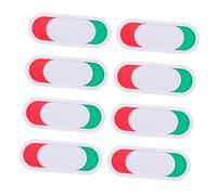 DIYEAH 8 Piezas Letrero de Privacidad para Puerta Corrediza de Indicador de Estado Ocupado Vacío Señal de Baño y Oficina Diseño Silencioso y de Usar Color Blanco