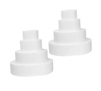 DIYEAH 8 piezas Modelo de Espuma para Tartas Soporte Reutilizable para Decoración de Pasteles Práctica para Fondant y Glaseado para Repostería y Exhibiciones Festivas