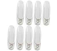 DIYEAH 8 Piezas Soporte Autoadhesivo para Regleta de Enchufes Fijador Sin Perforaciones Organizador de Corriente Compatible con Espejos y Superficies