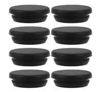 DIYEAH 8 Piezas Tapón del Orificio de Descongelación del Congelador, Tapón de Drenaje para Congelador Horizontal, Redondo, Silicona, Negro, Resistente a Bajas Temperaturas, Fácil