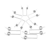 DIYEAH 8 Piezas Torsional para Tapa de Cubo de Basura de Compresión Forma de V para Reparación de Cubos Herramienta de para Hogar y Proyectos de Bricolaje