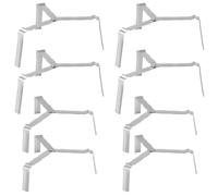 DIYEAH 8 rejillas para vapor: rejilla plegable de acero inoxidable para vapor, 6,1 pulgadas x 6,7 pulgadas, redonda, con soporte de enfriamiento, apta para, freidora de aire y utensilios de cocina.