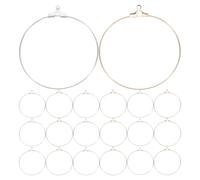 DIYEAH 80 Piezas Componentes Metálicos para Creación de Joyería Accesorios para Manualidades de Pendientes Aros de Abalorios para Diy