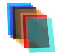 DIYEAH 9piezas Película de PVC de Color Transparente Láminas Difusoras de Luz Geles de Luz para Iluminación y Fotografía
