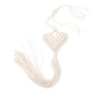 DIYEAH Abrazadera para Cortinas Tejida a Mano de Algodón Estilo Bohemio Cuerda para Sujetar Cortinas Color Beige Crema Accesorio Decorativo para Ventanas en Hogar y Cocina