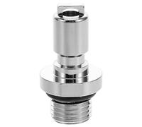 DIYEAH Adaptador de Inflado Rápido para Equipo de Buceo, Conector Qd 8/3-24 de Alta Presión, Accesorio Industrial de Metal Plateado Compatible Válvulas y Mangueras para Reparación y Uso