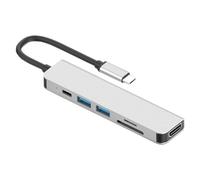 DIYEAH Adaptador Hub Multifunción USB Tipo c Lector Multifunción Convertidor Hub Disipación De y