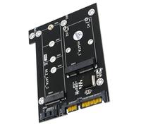 DIYEAH Adaptador Msata Dual Convertidor de Accesorios para Ordenador Compatible con SSD y Msata Sin Necesidad de Software Diseño Profesional y Práctico