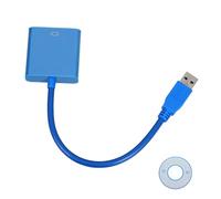 DIYEAH Adaptador USB Vga Cable Convertidor de Pantalla para Monitor Compatible con USB Sin Fuente de Alimentación Soporta Múltiples Pantallas Color Azul