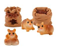 DIYEAH Adorno Navideño para Ventana Figura de Rata de Resina, Ligero y Práctico, Decoración Adorable para Jardín Exterior E Interior