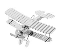 DIYEAH Adornos de Modelos de Aviones Vintage Artesanías de Metal Decoración de Habitaciones Modelo de Avión Retro Adorno de Avión de Metal para Escritorio o Estantería