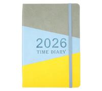 DIYEAH Agenda 2026 Creativa Azul Planificador Diario Semanal y Mensual Costura Única Papel Resistente Cuaderno de Escritorio para Viajes Trabajo y Organización Personal