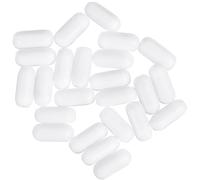 DIYEAH Agitación Magnéticas Forma Individual de Ptfe 25 Barras de Color Blanco Agitador Magnético Químicamente Inerte para Laboratorio para Soluciones Líquidas en Aplicaciones