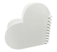 DIYEAH Álbum de Fotos de Transferencia de Calor para Sublimación, Libro DIY de Hojas Sueltas Doble Cara, Tamaño 130x130 Mm, Forma de Corazón, Frp Resistente para Manualidades de San