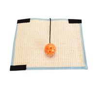 DIYEAH Alfombra Rascadora Redonda para Gatos y Gatitos de Sisal Bola Decorativa de Plástico, Atractiva y Fácil de Enrollar para Proteger Muebles y Sofás