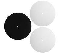DIYEAH Alfombrilla de Fieltro Diseño Antiestático y Reducción de Ruido de Color Claro 3 Piezas para Protección de Discos de Vinilo para Tocadiscos de 12 Pulgadas