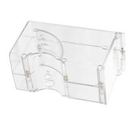 DIYEAH Alimentador Automático Acrílico para Pequeños Animales Dispensador de Agua y Comida para Conejos Hámsteres y Roedores Fácil de Limpiar y Llenar con Tornillos de Fijación para