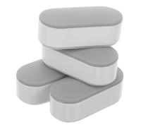 DIYEAH Almohadillas Amortiguadoras Para Asiento y Tapa De Inodoro, Topes Adhesivos De Plástico, Kit De 4 Unidades De 1,6 Cm, Reducción De Ruido y Vibraciones, Compatibles Con Tapas Generales Para Baño