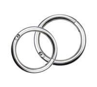 DIYEAH Anillos Nasales de Acero Inoxidable para Ganado Aro de Tracción Duradero para Vacas Herramienta Agrícola para Manejo Seguro Tamaño Grande y Mediano Incluidos Suministros