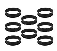 DIYEAH Anillos Redondos 8 Piezas de Acero Inoxidable Molde Reutilizable, Fácil de Transportar para Mousse y Tartas para Hornear en Casa