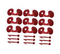 DIYEAH Anteojeras de Plástico para Pollos 100 Unidades Rojas Mirones Antipicoteo Duraderos para Gallinas y Aves de Corral Accesorios para Prevención de Conflictos en Color Aleatorio