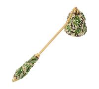 DIYEAH Apagavelas: Campana de Esmalte con Forma de Hoja para Apagar mechas - Accesorio Vintage - Apagavelas navideño para Velas en Frasco, Velas de té y decoración del hogar