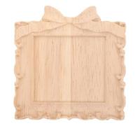 DIYEAH Apliques y superposiciones de madera, calcomanías decorativas | Aplique delicado sin pintar, calcomanías decorativas para pared con tallado DIY para armario, cabecero, cómoda, cajón,