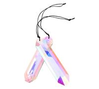 DIYEAH Atrapasoles de Cristal 2 Piezas 120 Mm Prisma Colgante AB Multicolor para Decoración de Jardín y Ventana, Adorno Colgante Resistente para Exteriores E Interiores