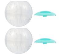 DIYEAH Balones de Entrenamiento Transparentes para Hámster 14,5 Cm, 2 Piezas, Bola de Ejercicio para Pequeños Roedores como Erizos, Ardillas, Accesorio para Correr y Jugar en Jaulas