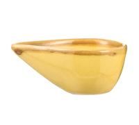 DIYEAH Bandeja Pequeña de Cerámica Esmaltada Amarilla para Aceites Esenciales y Mezclas Faciales, Cuenco Versátil para Aromaterapia y Spa, Recipiente y Tratamientos de Bienestar