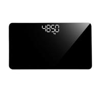 DIYEAH Báscula Digital Recargable de Espejo para Peso Corporal, Mini Portátil 25x14 Cm, Herramienta Electrónica Precisa para Hogar, Baño y Viajes, Pantalla Fácil Lectura, sin Batería