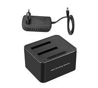 DIYEAH Base para Disco Duro USB 3.0 para y SSD de 2.5 y 3.5 Pulgadas Función de Clonación Offline Estación de Acoplamiento Práctica y Estable Compatible Uasp Base Antideslizante
