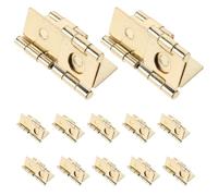 DIYEAH Bisagras de Doble Efecto Bisagras Dobles Plegables para Mamparas 20 Piezas Acero Laminado en Frío, Dorado, para Puertas y Separadores de Ambiente, Renovación y Reparación