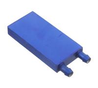 DIYEAH Bloque De Refrigeración por Agua para CPU De Aleación De Aluminio 40x80 Mm, Radiador Líquido para Pc Salida Lateral Azul, Sistema De Disipador Térmico para Procesadores De Computadora