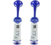 DIYEAH Bocina de Aire Manual 2 Piezas Bomba para Señalización Deportiva y Navegación, Color Azul, Portátil y Reutilizable para Partidos, Celebraciones y Eventos al Aire Libre