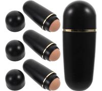 DIYEAH Bolas Pequeñas Absorbentes de Aceite Facial de Piedra Volcánica Natural, 4 Piezas de Repuesto para Rodillo Facial, Duraderas Olor, para Cuidado y Limpieza de Piel Grasa