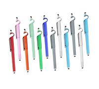 DIYEAH Bolígrafos De Gel Multitarea Soporte para Teléfono Móvil Estudiantes Uso Táctil Material Abs Tamaño Estándar Colores Aleatorios Paquete De 12